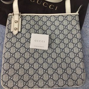 Gucci monogram crossbody bag in coated canvas